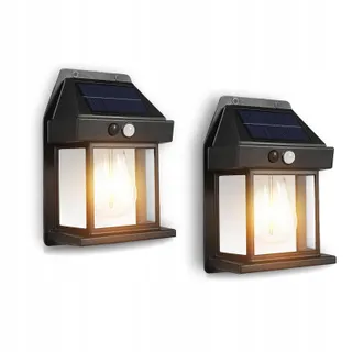 HQYNSS Solarlamp Bewegingssensor Waterdicht IP65 1200mAh — miniatuur 1