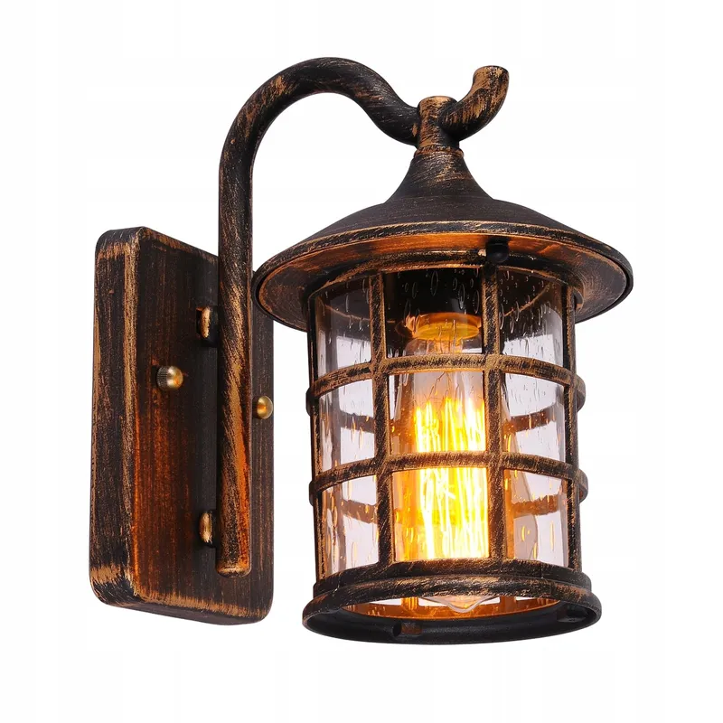 SUZNIU Vintage Buitenwandlamp Waterdicht E27 Glas Terras — foto 1