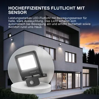 OSRAM ENDURA LED Schijnwerper met Bewegingssensor Buiten 10W 1000lm IP65 — miniatuur 4