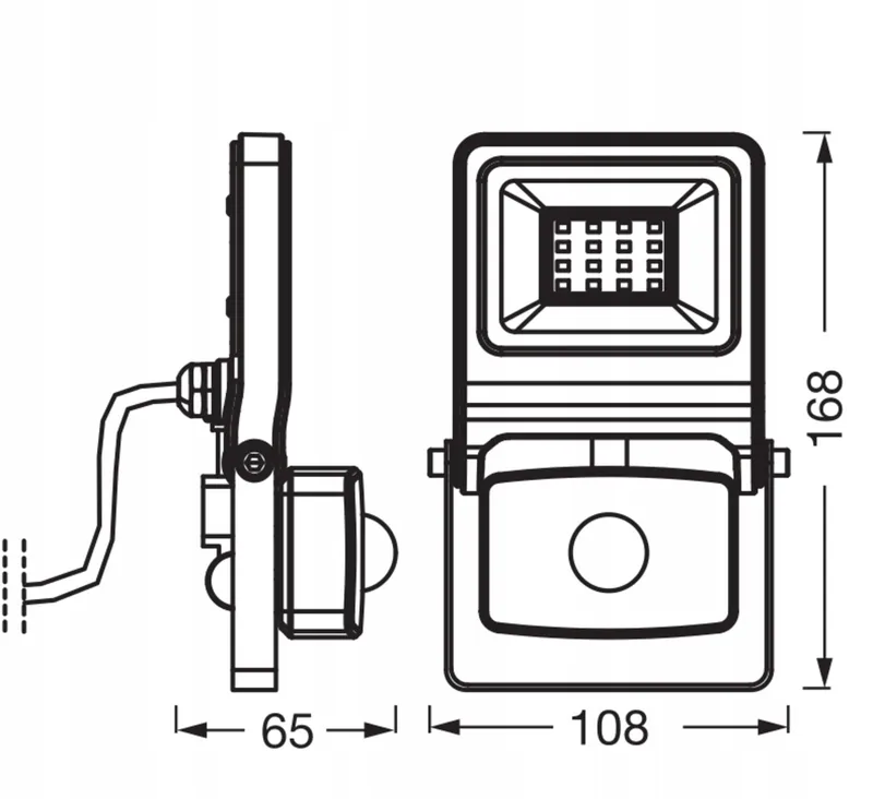 OSRAM ENDURA LED Schijnwerper met Bewegingssensor Buiten 10W 1000lm IP65 — foto 3