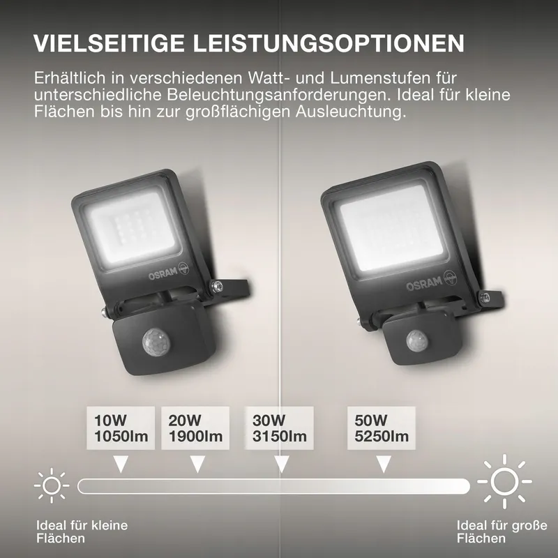 OSRAM ENDURA LED Schijnwerper met Bewegingssensor Buiten 10W 1000lm IP65 — foto 2