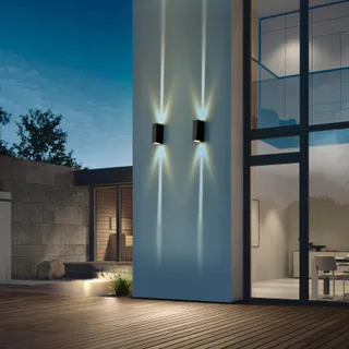 WYQ LED Buitenwandlamp Modern Aluminium Warm 2 Stuks 6W IP65 — miniatuur 8