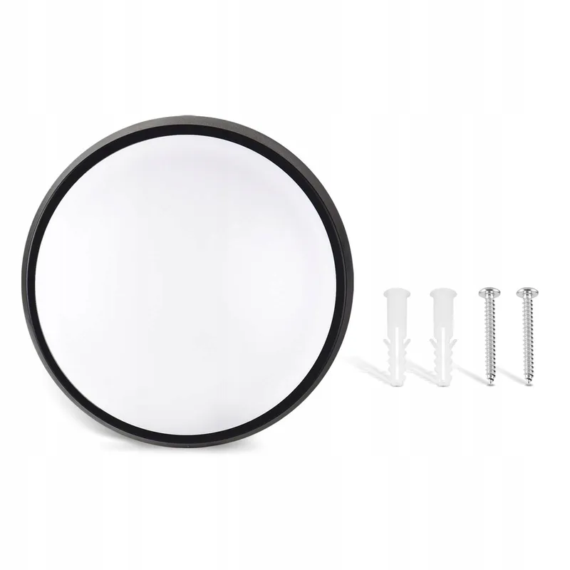 M LED Plafond- en Wandlamp Rond Zwart 2 Stuks Interieur 18W 4000K IP65 — foto 9