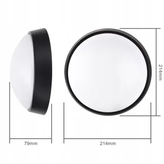 M LED Plafond- en Wandlamp Rond Zwart 2 Stuks Interieur 18W 4000K IP65 — miniatuur 3
