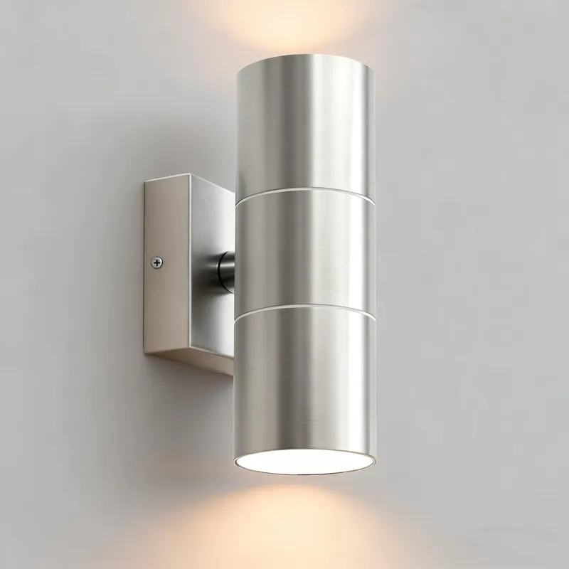 JNR Up Down Buitenwandlamp Waterdicht Zilver LED GU10 IP54 — foto 1