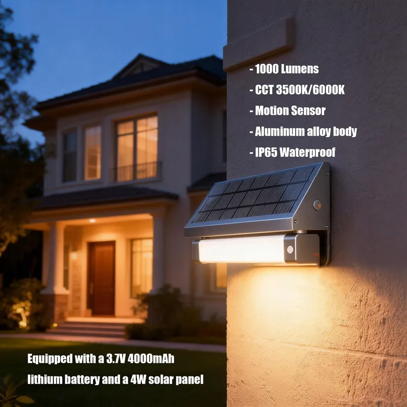 SOLARSYS Solar Buitenlamp Bewegingsmelder Schemersensor IP65 — foto 2