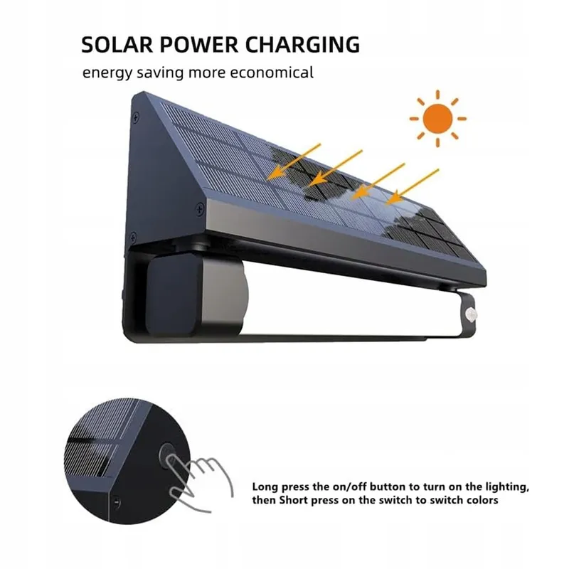 SOLARSYS Solar Buitenlamp Bewegingsmelder Schemersensor IP65 — foto 5
