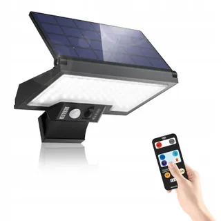 JESLED Solarlampen Bewegingssensor Draaibaar Tuin IP65 — miniatuur 1