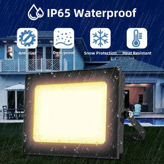 PAPASBOX LED Schijnwerper Buiten Warmwit Waterdicht 12V 10W IP65 — miniatuur 3