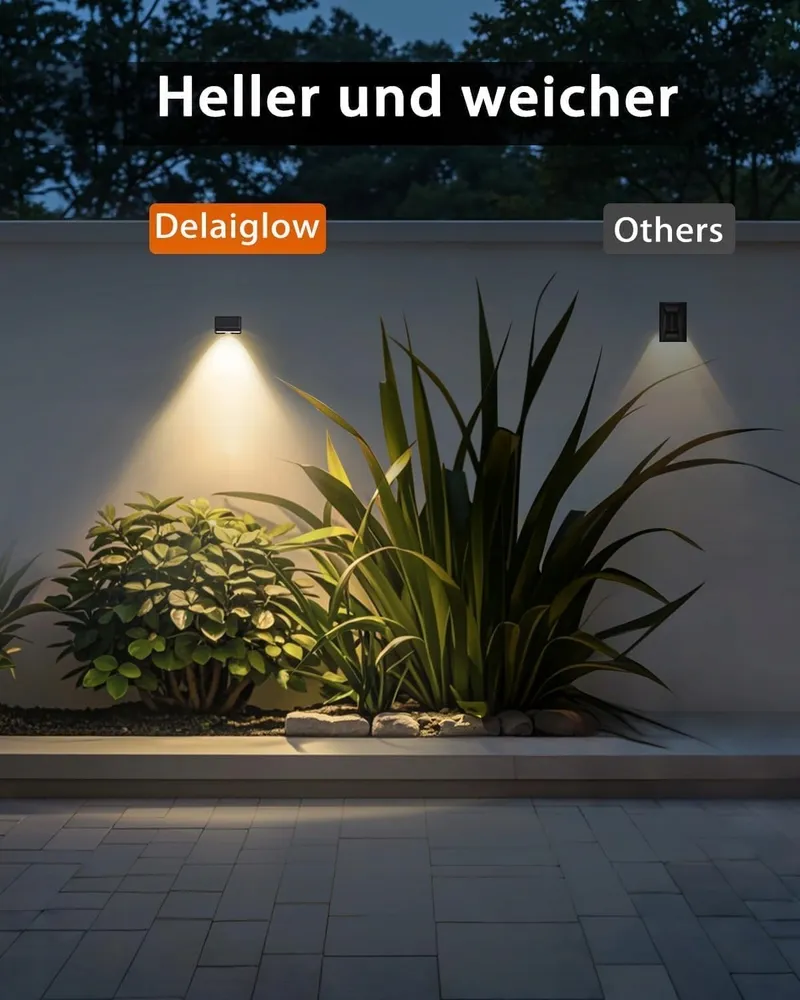 DELAIGLOW Solarlampen Tuin Terras Warm Wit 16 Stuks — foto 3