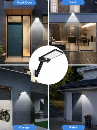 COLBOR Solar Buitenlamp Bewegingsmelder Afstandsbediening 56 LED — miniatuur 7