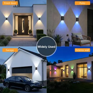 GBEAST Solar Buitenwandlamp RGB Decoratief Boven Onder IP67 — miniatuur 8