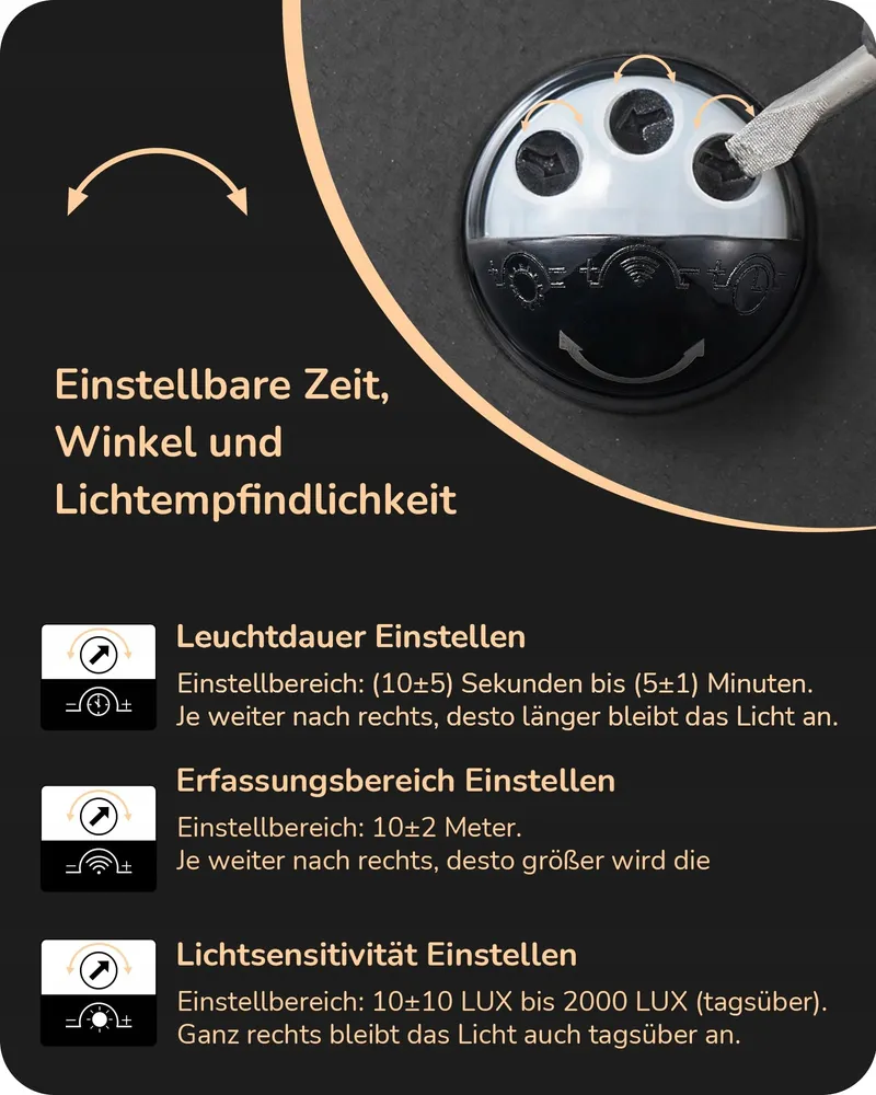 EDISHINE Buitenwandlamp Bewegingsmelder E27 IP44 Antraciet — foto 4