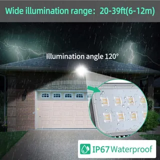 PAPASBOX LED Schijnwerper Waterdicht Tuin Garage Hotel 100W IP65 — miniatuur 7