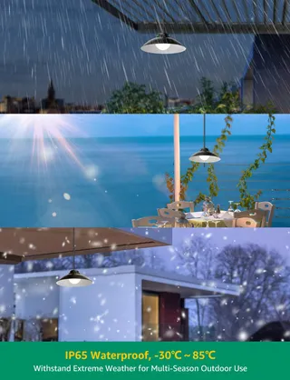 AIGOSTAR Solar LED Tuinlampen Afstandsbediening Verstelbaar 50W IP65 — miniatuur 7
