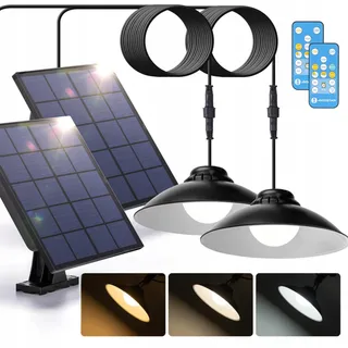 AIGOSTAR Solar LED Tuinlampen Afstandsbediening Verstelbaar 50W IP65 — miniatuur 1