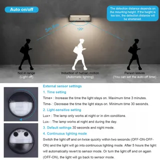 KLIGHTEN LED Buitenlamp Bewegingssensor Terras Antraciet 45W IP65 — miniatuur 2