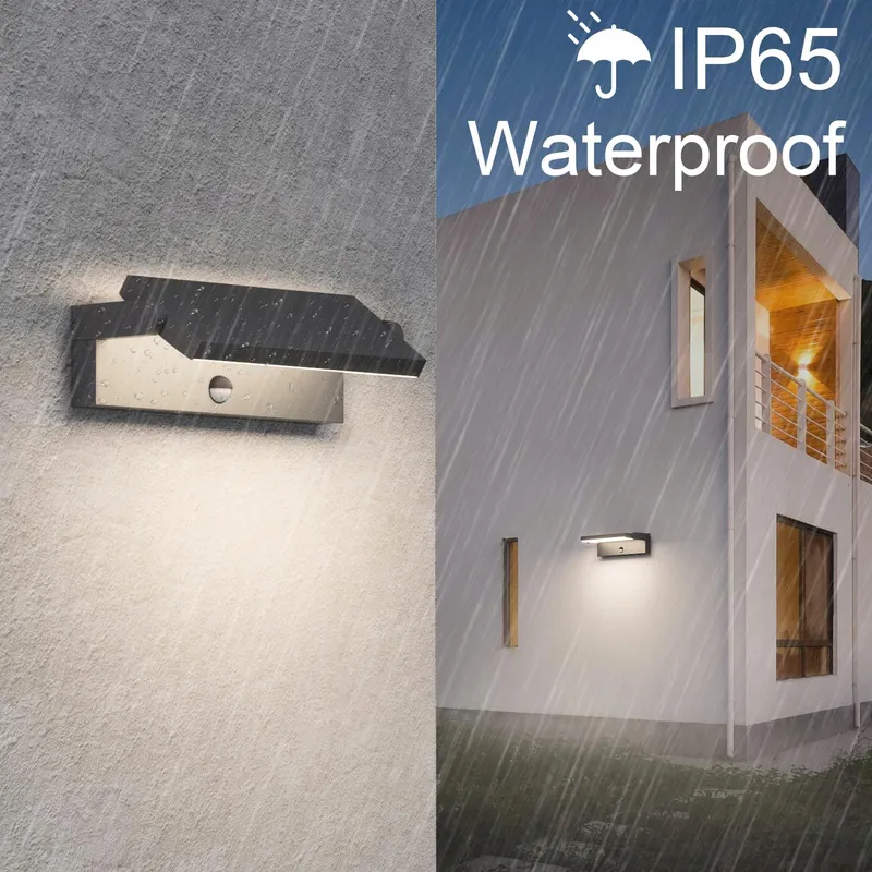 KLIGHTEN LED Buitenlamp Bewegingssensor Terras Antraciet 45W IP65 — foto 5