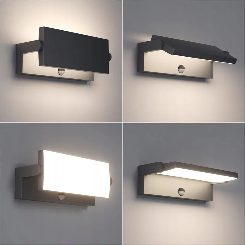 KLIGHTEN LED Buitenlamp Bewegingssensor Terras Antraciet 45W IP65 — foto 4