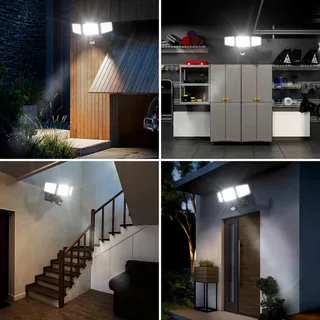 BENMA LED Buitenlamp met Bewegingssensor Batterij Helder 2 Stuks IP65 — miniatuur 6