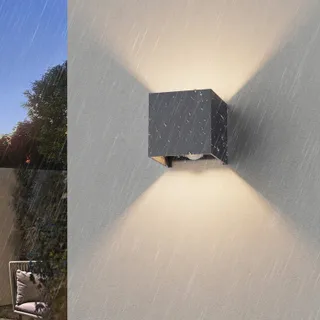KLIGHTEN Buitenlampen Bewegingssensor Verstelbaar Antraciet 4 Stuks — miniatuur 5