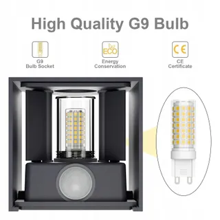 KLIGHTEN Buitenlampen Bewegingssensor Verstelbaar Antraciet 4 Stuks — miniatuur 2