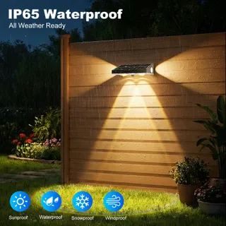 GILIWOSY Solar Wandlampen Tuin Balkon IP65 6 Stuks — miniatuur 5