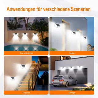 GDK20 Solar LED Lamp Bewegingssensor Tuin 100 LED IP65 — miniatuur 8