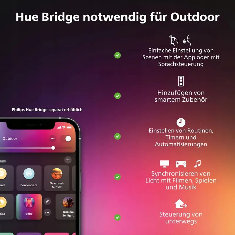 Philips Hue Appear Smart Buitenlamp LED RGBW Dimbaar 2 Stuks — foto 9