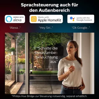 Philips Hue Appear Smart Buitenlamp LED RGBW Dimbaar 2 Stuks — miniatuur 6