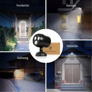 PROXINOVA LED Buitenlampen Met Bewegingssensor Draadloos 2 Stuks — miniatuur 6