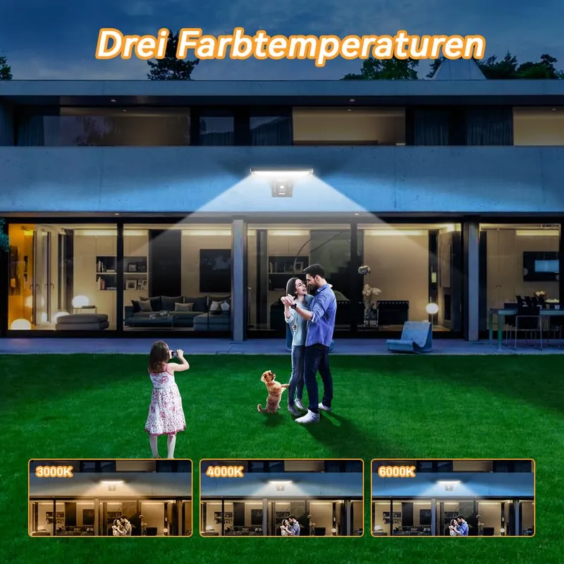 JESLED Solarlampen Buiten Met Bewegingsmelder Krachtig 104 LED IP65 — foto 4