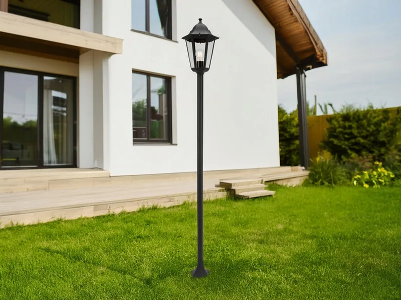 SMARTWARES Klassieke Vloerlamp Glas Metaal Woonkamer 170cm E27 — foto 5