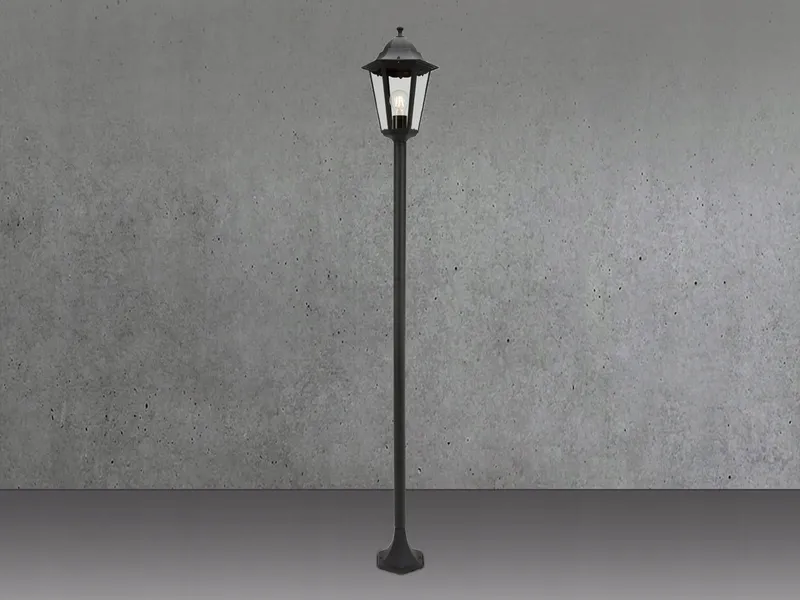 SMARTWARES Klassieke Vloerlamp Glas Metaal Woonkamer 170cm E27 — foto 3