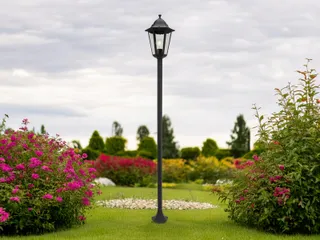 SMARTWARES Klassieke Vloerlamp Glas Metaal Woonkamer 170cm E27 — miniatuur 2