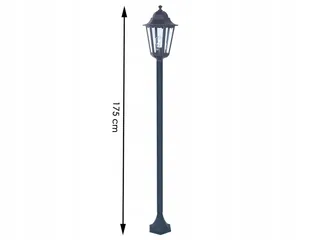 SMARTWARES Klassieke Vloerlamp Glas Metaal Woonkamer 170cm E27 — miniatuur 4