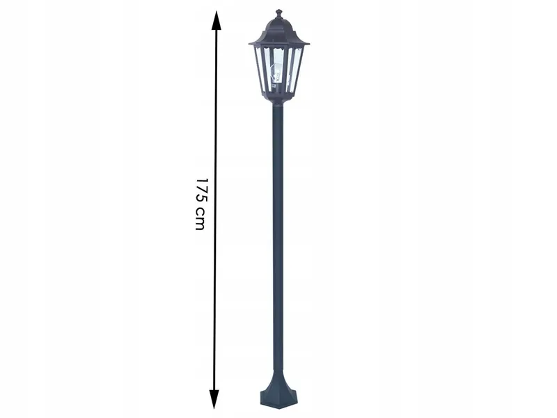 SMARTWARES Klassieke Vloerlamp Glas Metaal Woonkamer 170cm E27 — foto 4