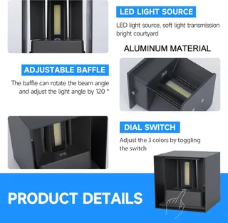WISDOM LINE LED Lamp Verstelbaar Waterdicht Antraciet 15W IP65 — miniatuur 6