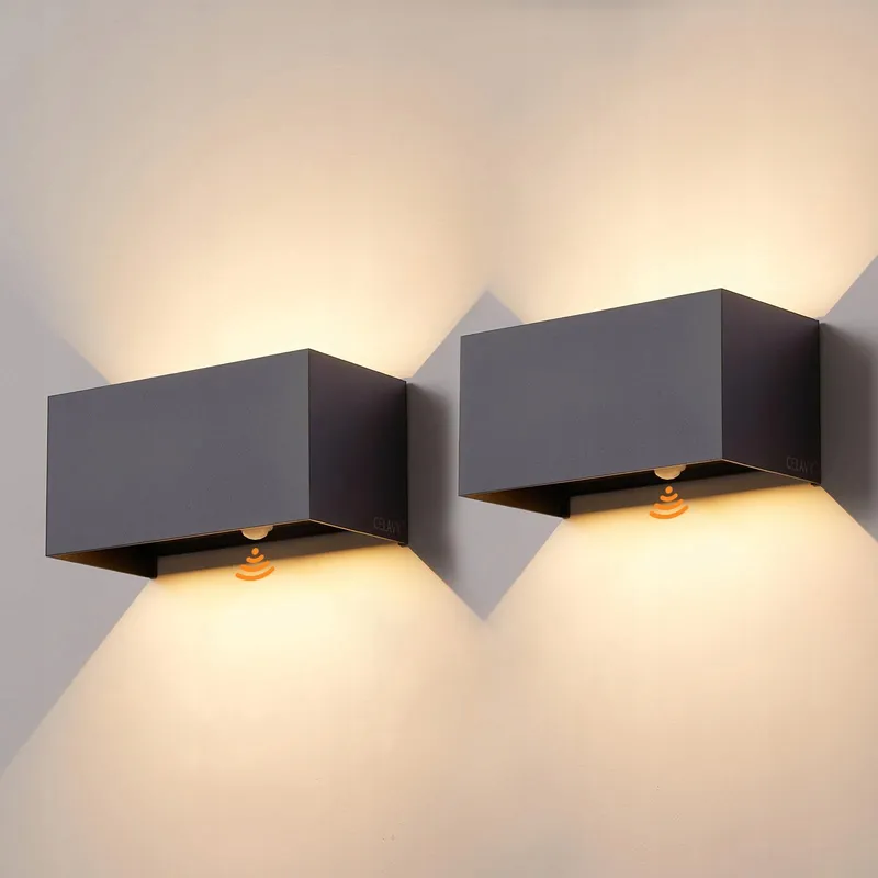 CELAVY Buitenlamp Bewegingssensor Up Down Antraciet 2 Stuks — foto 1