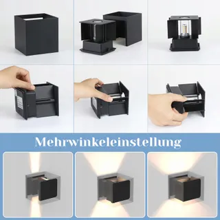 KOWANIE Set 2 LED Wandlampen Up Down Zwart G9 IP65 — miniatuur 9