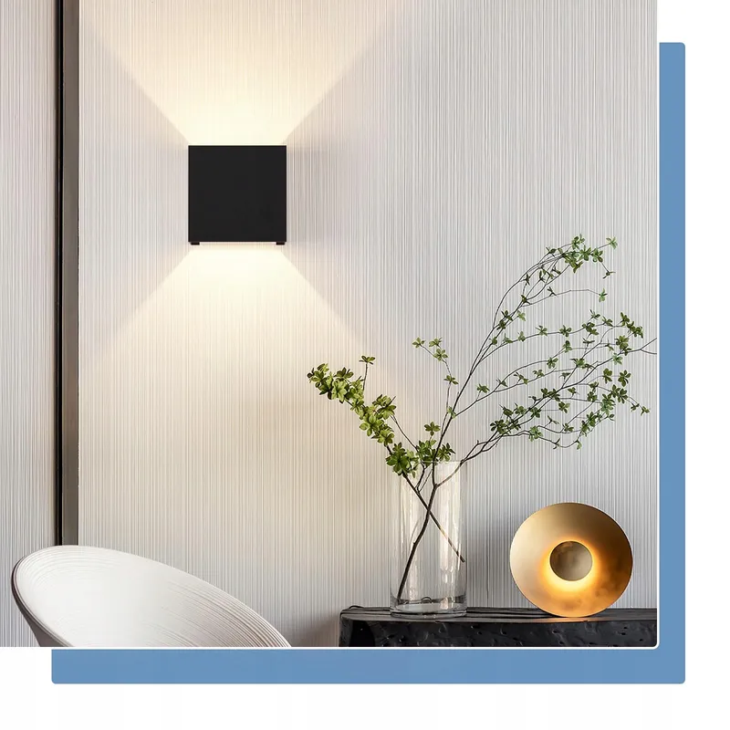 KOWANIE Set 2 LED Wandlampen Up Down Zwart G9 IP65 — foto 2
