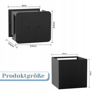 KOWANIE Set 2 LED Wandlampen Up Down Zwart G9 IP65 — miniatuur 8