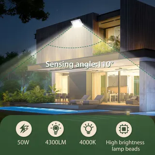 AIGOSTAR LED Schijnwerper Super Fel Sterk Waterdicht 50W IP65 — miniatuur 2