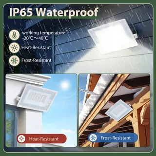 AIGOSTAR LED Schijnwerper Super Fel Sterk Waterdicht 50W IP65 — miniatuur 3