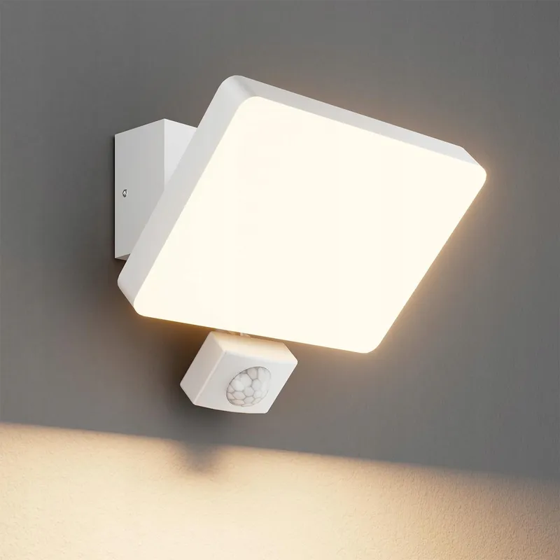 K-BRIGHT Buitenwandlamp Bewegingssensor Balkon Tuin Wit IP65 — foto 1