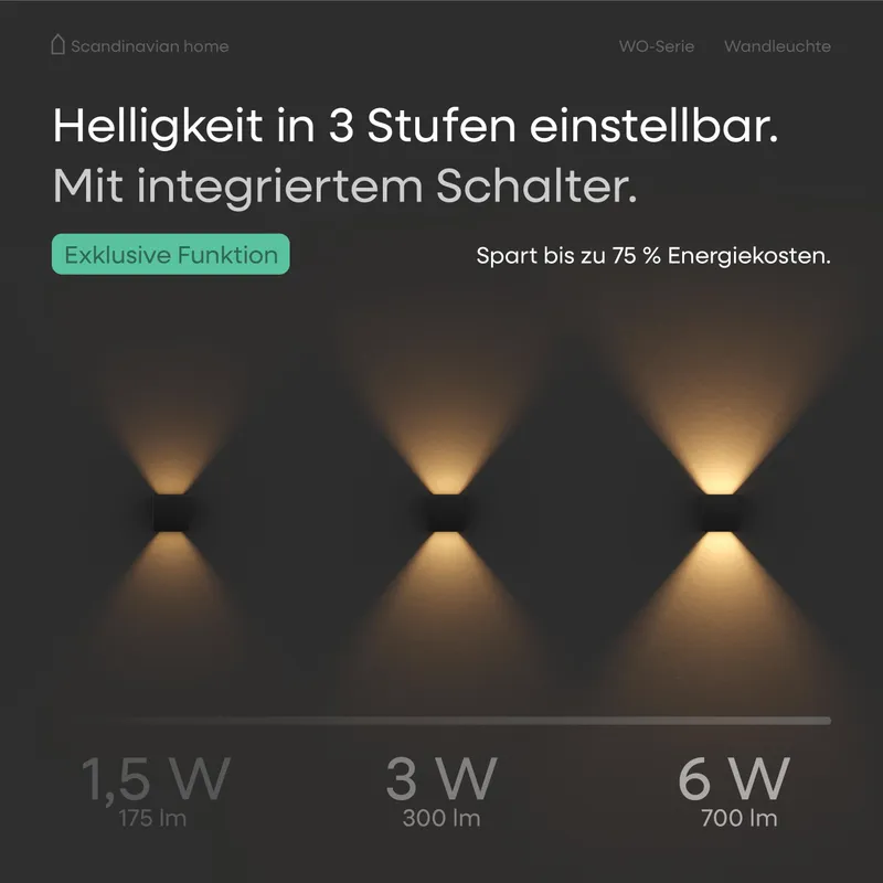 LYSEA LED Lamp Binnen Buiten Dimbaar Warm Wit IP65 6W — foto 2