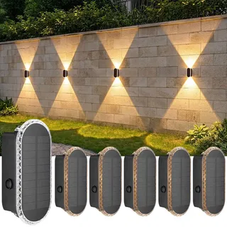 ELLASAY Solarlampen Tuin Waterdicht Terras IP65 6 Stuks — miniatuur 1