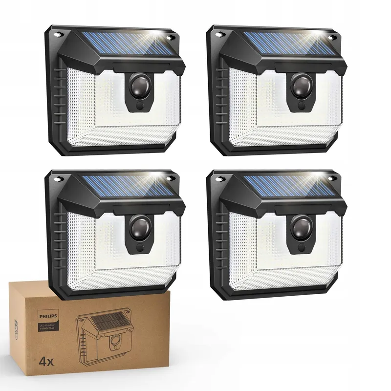 PHILIPS Solar Buitenlamp Bewegingssensor Waterdicht 120 LED — foto 1