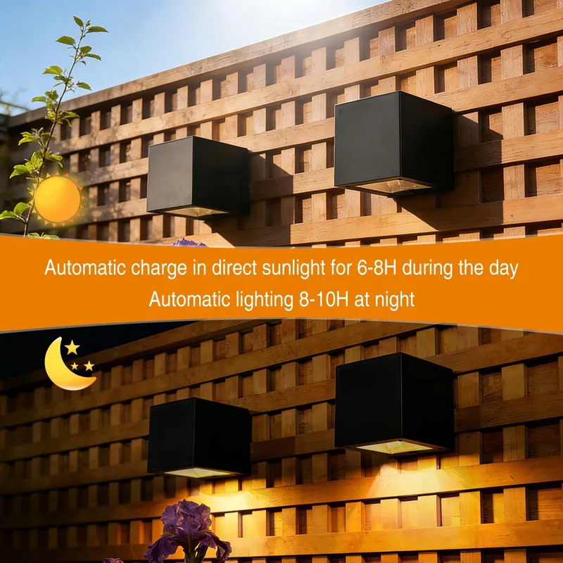 YUNYODA Solar Buitenlamp Waterdicht Tuin Trap 2 Stuks — foto 3