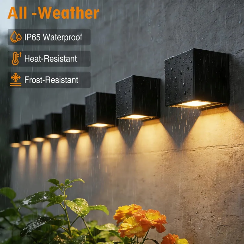 YUNYODA Solar Buitenlamp Waterdicht Tuin Trap 2 Stuks — foto 5